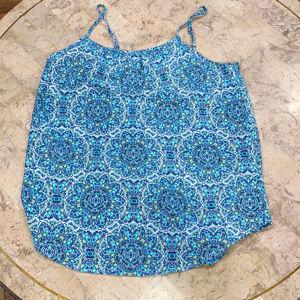 Faded Glory women's size Small top multicolor floral adj. straps